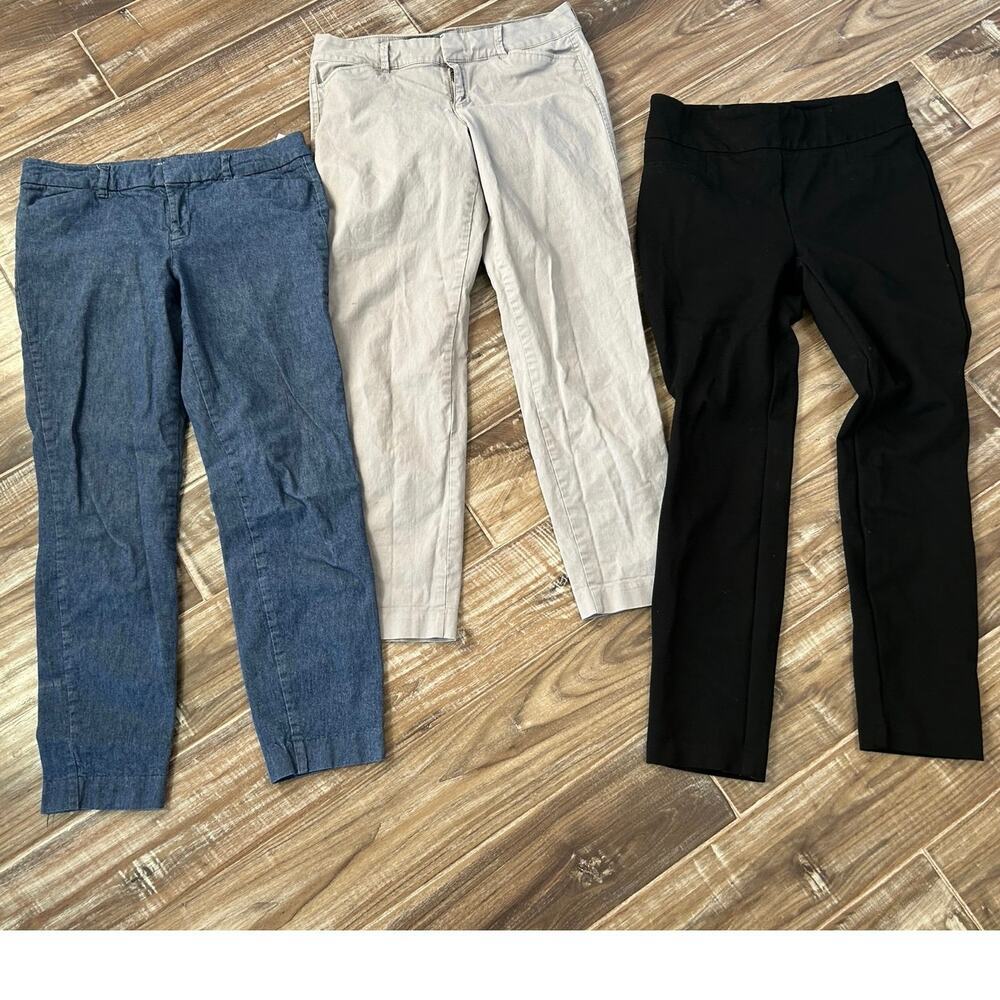 Old Navy Chino Pixie Bundle Denim Black Gray S (4-6)